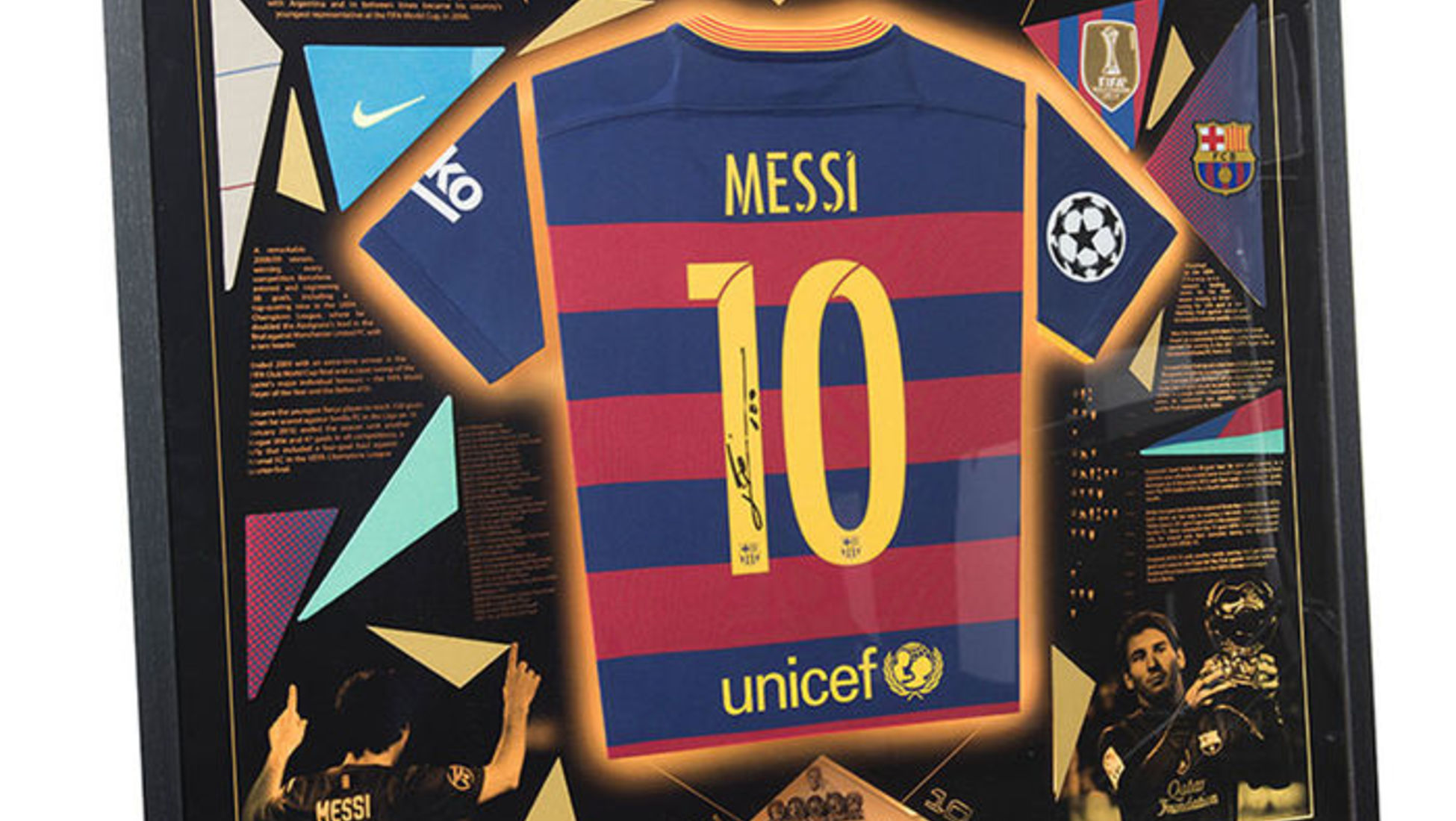 messi signature jersey