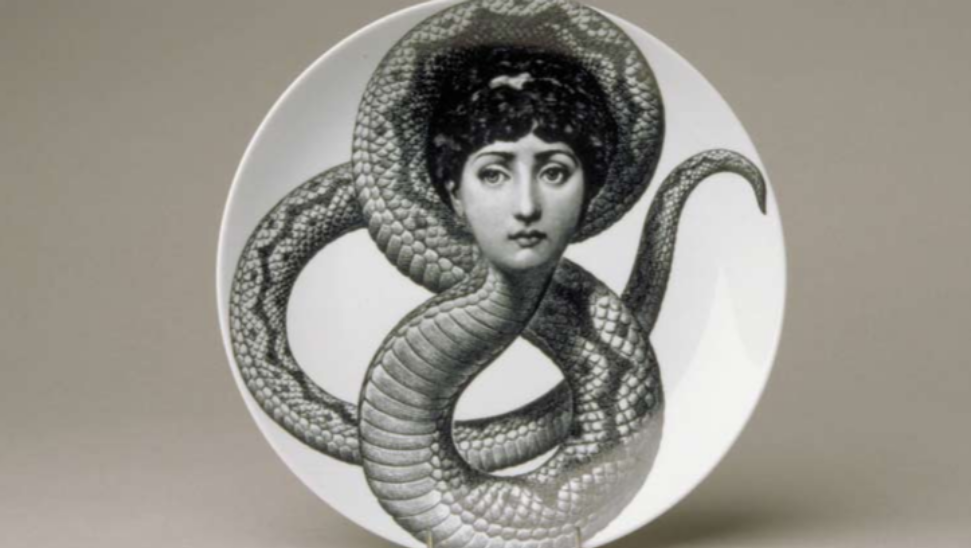 Piero Fornasetti porcelain: classic themes, fantastic variations