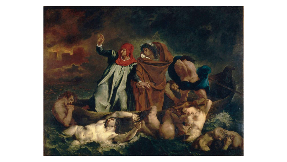 A Barca de Dante, Eugène Delacroix